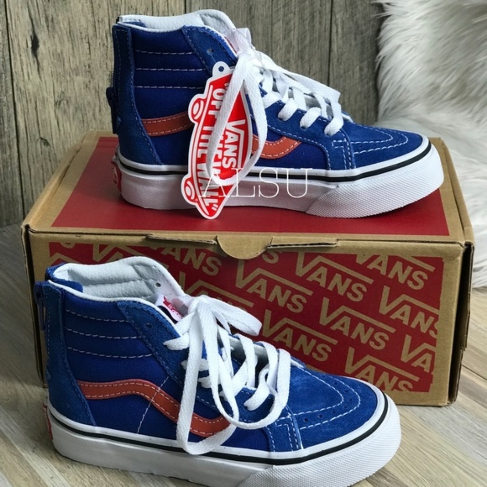 NWT VANS SK8-HI Zip Gldn CST Kid’s AUTHENTIC - Picture 2 of 6